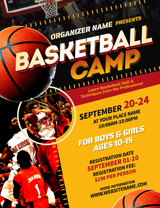Basketball Camp Flyer Template PosterMyWall Basketball Camp Flyer Template PosterMyWall