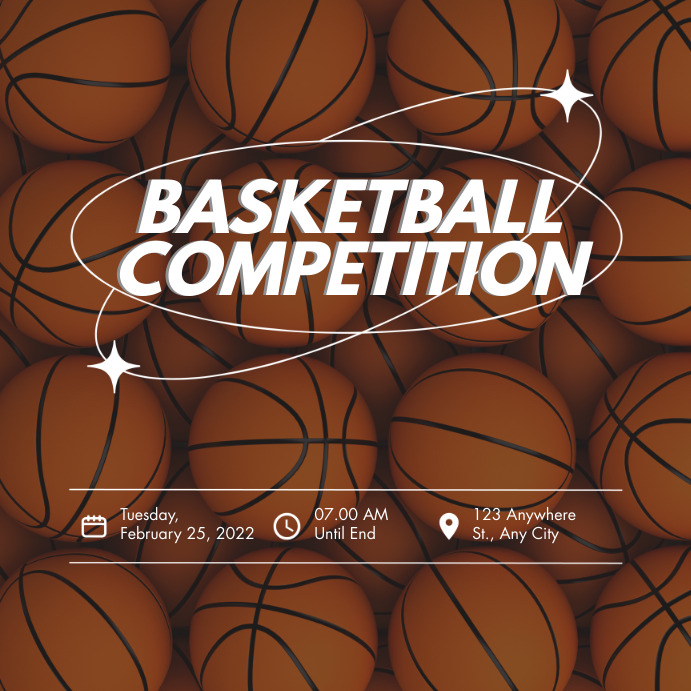 Basketball Competition Schedule Template | PosterMyWall