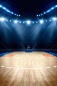 Basketball Court Arena Poster template