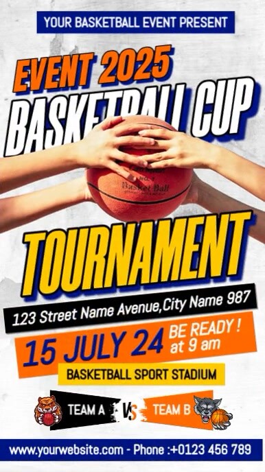 Basketball Cup Instagram Reel template