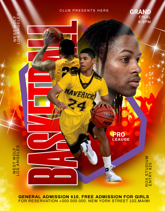 BASKETBALL Template PosterMyWall