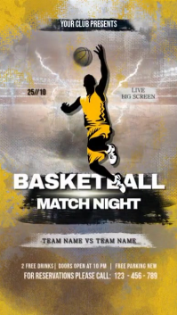Basketball Digitalt display (9:16) template