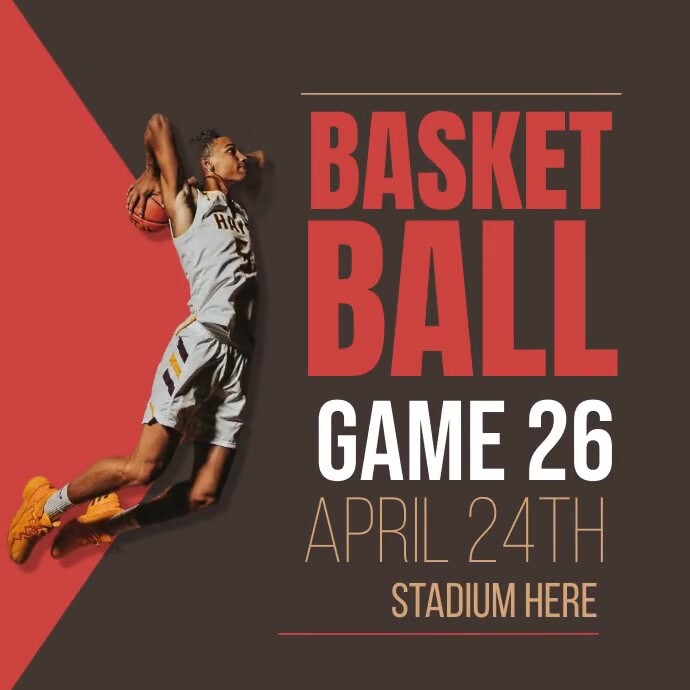 Basketball Template PosterMyWall Basketball Template PosterMyWall