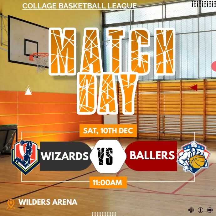 basketball Wpis na Instagrama template
