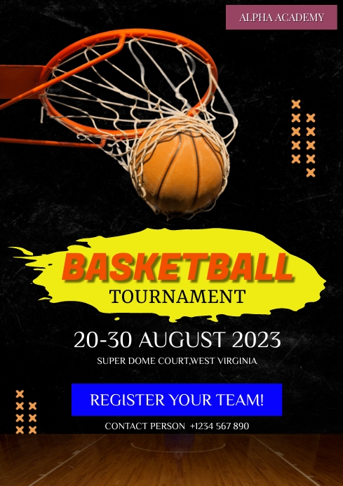 Basketball Template PosterMyWall