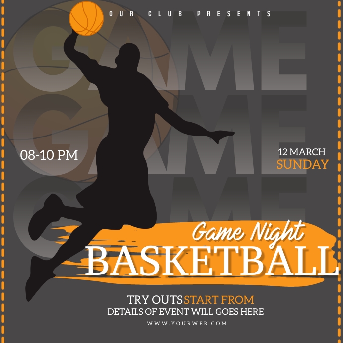 basketball Template PosterMyWall