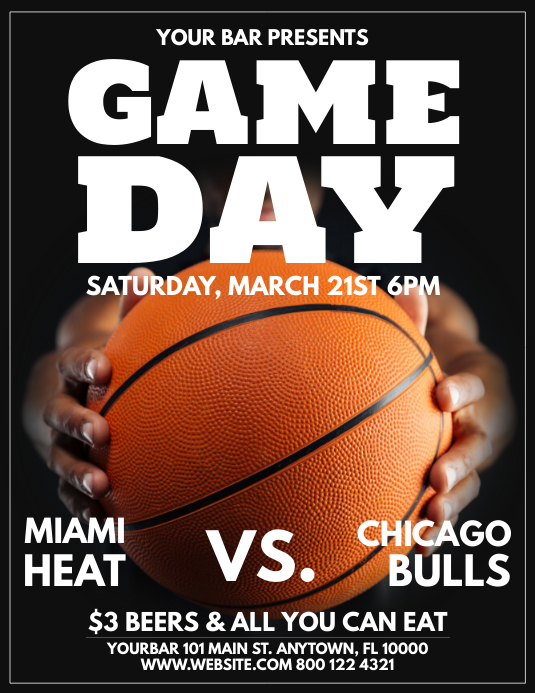 Basketball Template PosterMyWall