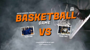 Basketball Digital Display Ad Template