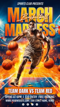 Basketball Event Instagram Story Video template