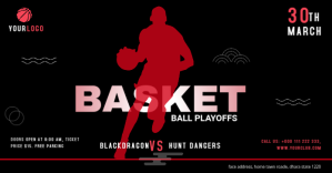 Basketball Facebook post Reklama na Facebooka template
