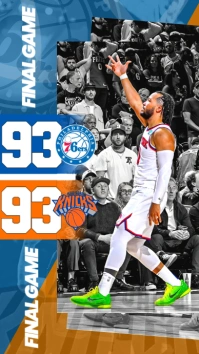 Basketball Final Match Instagram Story Design template