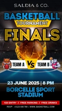 Basketball Finals Instagram Reels template