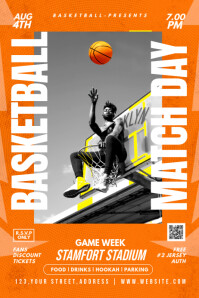 basketball flyer Banner 4' × 6' template