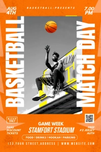 basketball flyer Banner 4' × 6' template