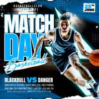 basketball flyer Instagram Post template