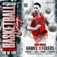 basketball flyer Instagram Post template