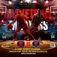 basketball flyer Instagram Post template