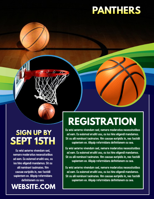 Basketball Template PosterMyWall
