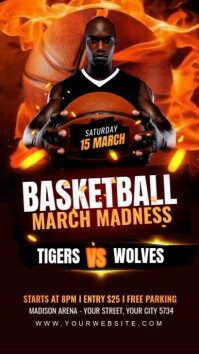 Basketball Flyer template Instagram Story