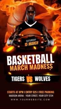 Basketball Flyer template Instagram Story