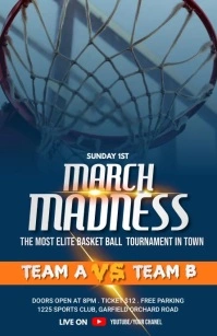 Basketball Flyer Video Template 2021 Media Página Ancho