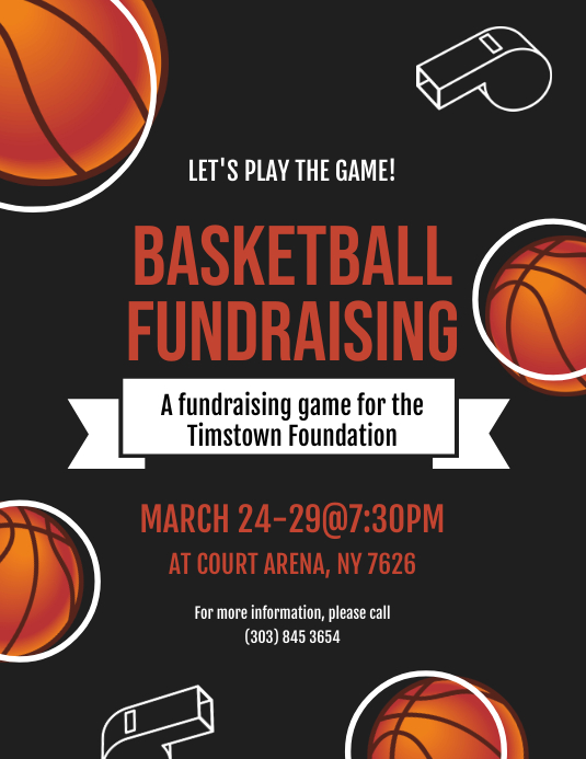 Basketball Fundraising Flyer Template PosterMyWall Basketball Fundraising Flyer Template PosterMyWall