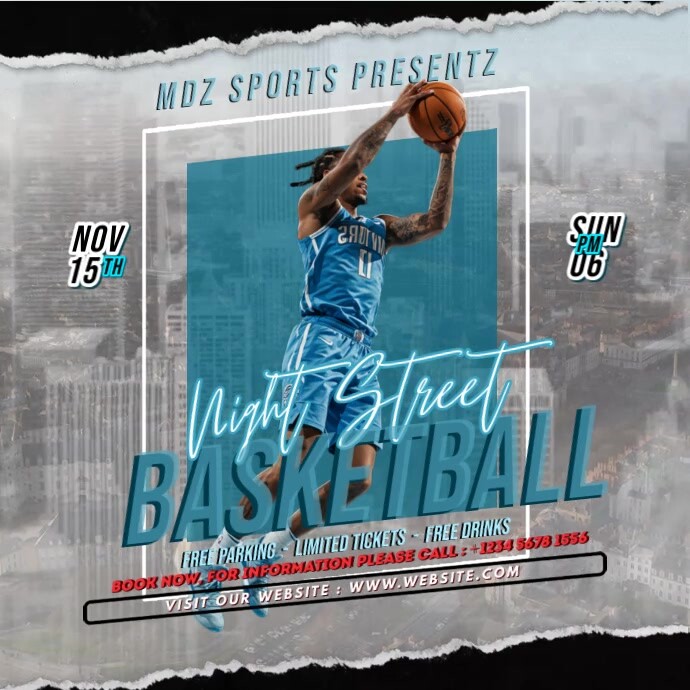 Basketball Game Ads Template | PosterMyWall