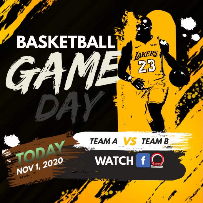 Basketball Game Day Template PosterMyWall
