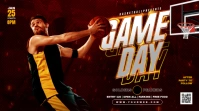 Basketball Game day template Pantalla Digital (16:9)