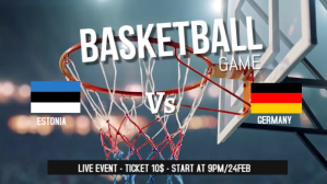 Azul Basketball Game Event Facebook-covervideo Template