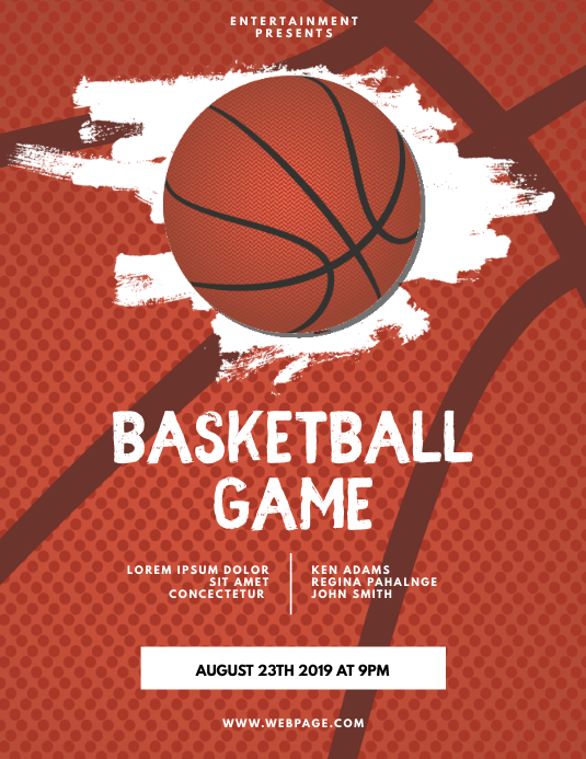 Basketball Game Flyer Template PosterMyWall
