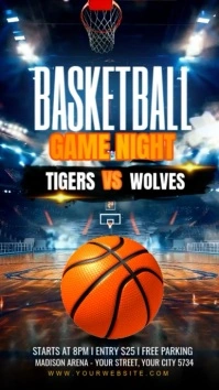 Basketball game night Historia de Instagram template