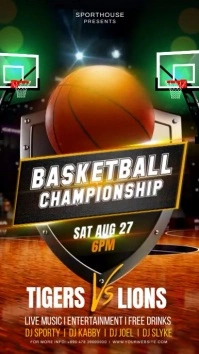 basketball game night Historia de Instagram template