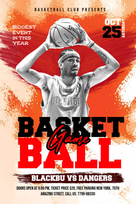 Basketball Poster Examples Basketball Game Poster Template | PosterMyWall