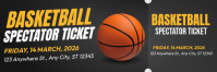 Basketball Game Ticket Intestazione e-mail template