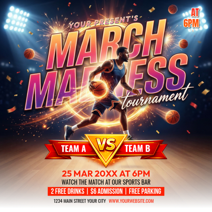 Basketball Instagram Post Template | PosterMyWall