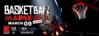 Basketball League Madness Portada de Facebook template