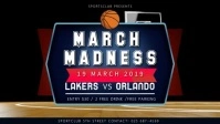 Basketball March Madness Match Facebook Cover Video