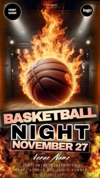 basketball march madness party event template Historia de Instagram