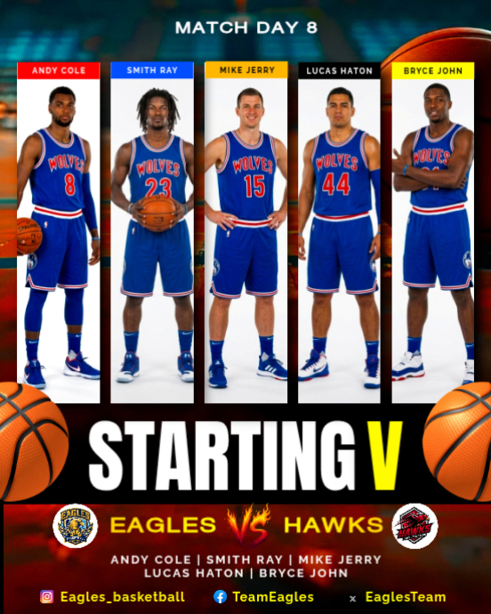 Basketball Match Template | PosterMyWall