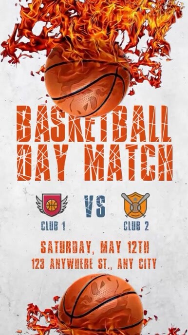 Basketball Match Template | PosterMyWall