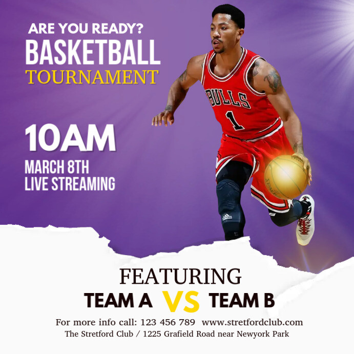 basketball match Template PosterMyWall