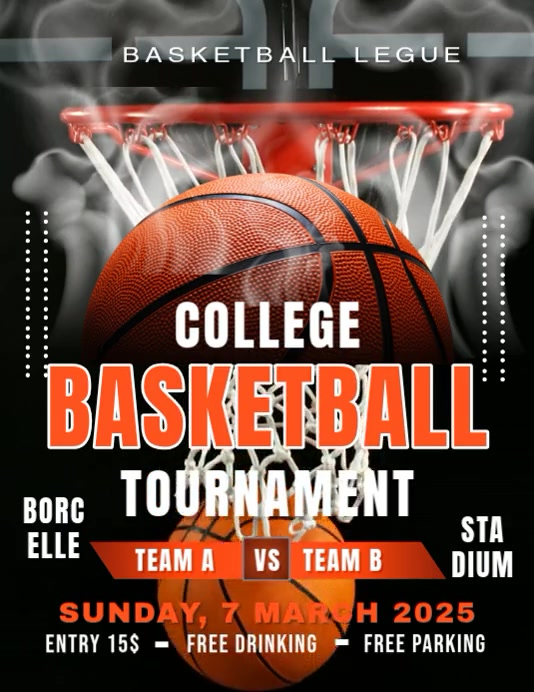 Basketball Match Event Template | PosterMyWall