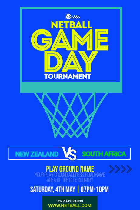 Basketball Match Template Poster