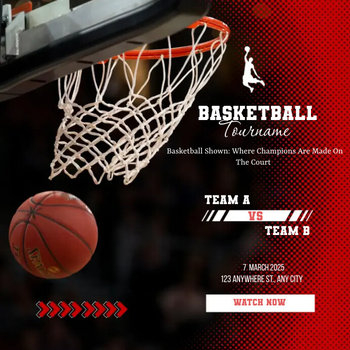 Basketball Match Template PosterMyWall