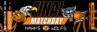Basketball Match Ticket Design Templates Banner 2' × 6'