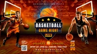 basketball matchday flyer Digital Display (16:9) template