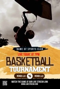 Basketball Pinterest Graphic template