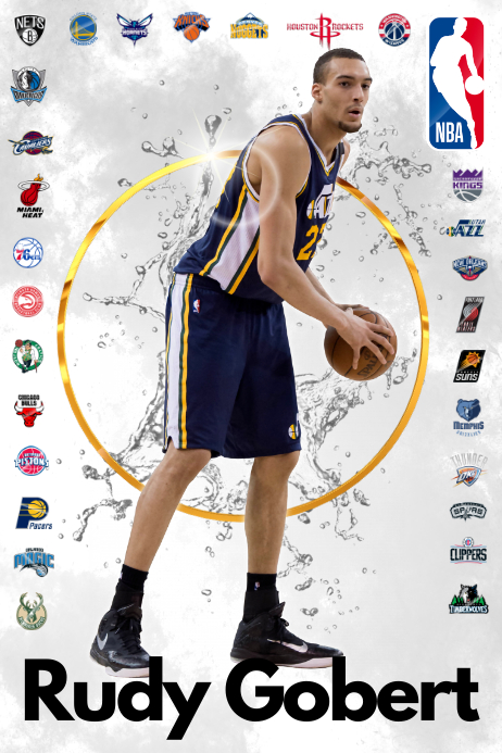 Basketball Player Poster Plakkaat template
