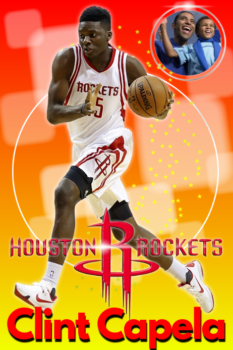 Basketball Player Poster template